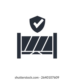 barrier icon. vector.Editable stroke.linear style sign for use web design,logo.Symbol illustration.