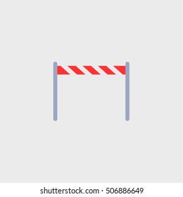 barrier icon,flat design
