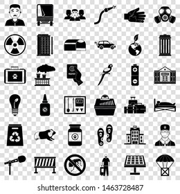 Barrier icons set. Simple style of 36 barrier vector icons for web for any design