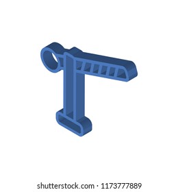 Barrier isometric left top view 3D icon