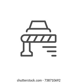 Barrier line icon