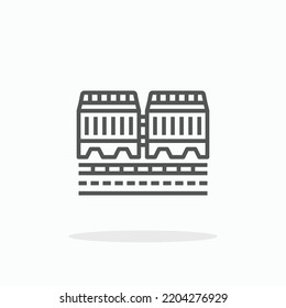 Barrier line icon. Editable stroke and pixel perfect. Can be used for digital product, presentation, print design and more.