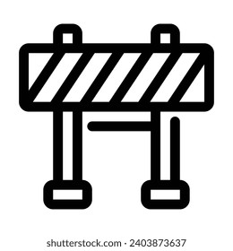 Icono de línea de barras: icono único, vector