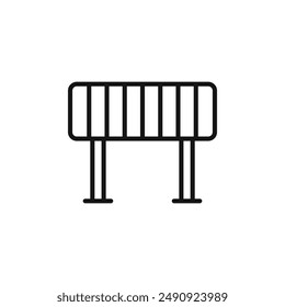 Barrier logo sign vector outline