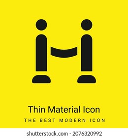 Barrier minimal bright yellow material icon