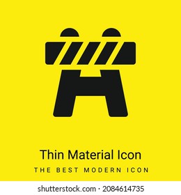Barrier minimal bright yellow material icon