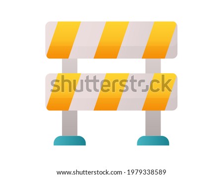 barrier road blockade single isolated icon with smooth style