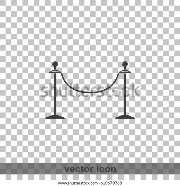 Barrier rope\
icon.