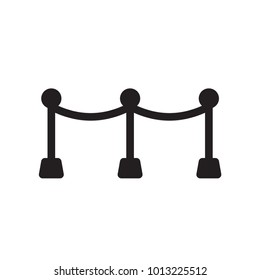 barrier rope icon glyph