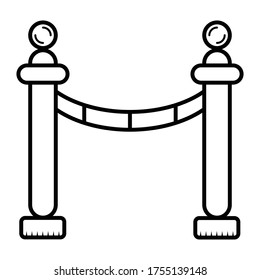 Ilustración vectorial de icono de cuerda de barras