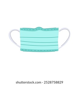 barrier surgical mask cartoon. face cover, shield breathability, comfort fit barrier surgical mask sign. isolated symbol vector illustration