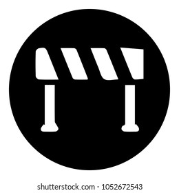 barrier symbol flat icon