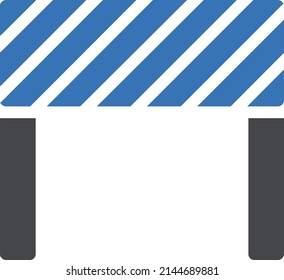 barrier vector glyph color icon