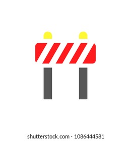 barrier vector icon