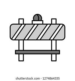 Barrier vector icon