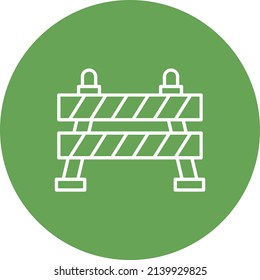 Barrier vector icon. Can be used for printing, mobile and web applications.