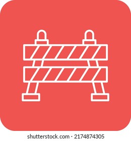 Icono de vector de barrera. Se puede usar para imprimir, móviles y aplicaciones web.