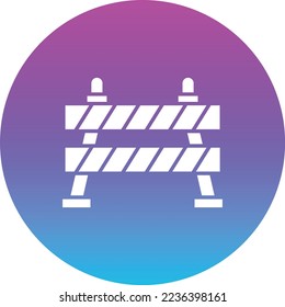 Icono de vector de barrera. Se puede usar para imprimir, móviles y aplicaciones web.