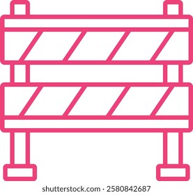 Barrier vector icon. Can be used for printing, mobile and web applications.