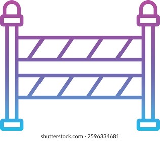 Barrier vector icon. Can be used for printing, mobile and web applications.