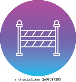 Barrier vector icon. Can be used for printing, mobile and web applications.