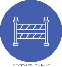Barrier vector icon. Can be used for printing, mobile and web applications.