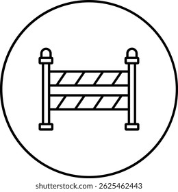 Barrier vector icon. Can be used for printing, mobile and web applications.