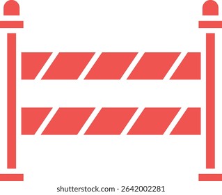 Barrier vector icon. Can be used for printing, mobile and web applications.