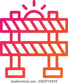 Barrier Vector Icon Design Illustration