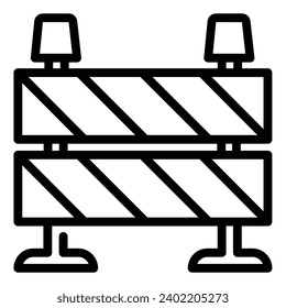 Icono de vector de barras, icono de estilo lineal, de la colección de iconos de trabajo en progreso, aislado en fondo blanco.