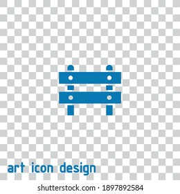 barrier vector icon on an abstract background