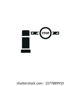 barrier vector icon on white background