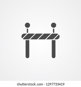 Barrier vector icon sign symbol