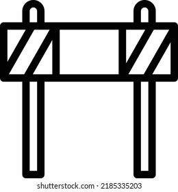 barrier Vector illustration on a transparent background. Premium quality symmbols. Thin line vector icons for concept and graphic design.