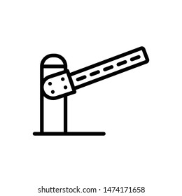 Barrier vector line icon
