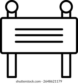 Barrier Vector Line Icon Design