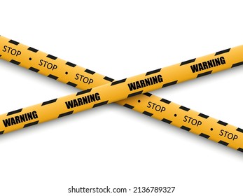 Barrier warning tape on transparent background. Vector illustration.	

