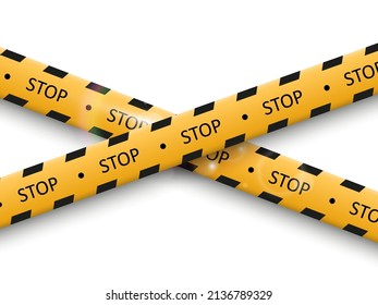 Barrier warning tape on transparent background. Vector illustration.	

