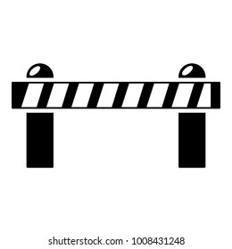 Barriericon. Simple illustration of barrier vector icon for web.