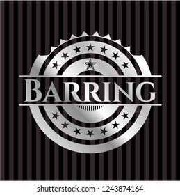 Barring silver emblem or badge