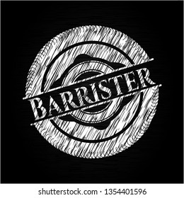 Barrister chalkboard emblem