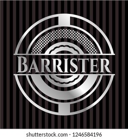 Barrister silver badge or emblem