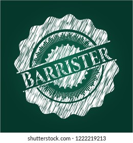 Barrister written on a chalkboard