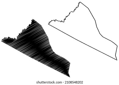 Barro Alto municipality (Bahia state, Municipalities of Brazil, Federative Republic of Brazil) map vector illustration, scribble sketch Barro Alto map