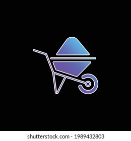 Icono de vector de degradado azul