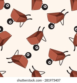 barrow , cartoon seamless pattern background