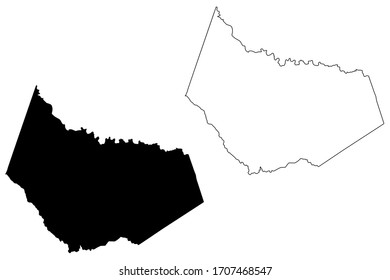 Barrow County, Georgia (U.S. county, United States of America,USA, U.S., US) map vector illustration, scribble sketch Barrow map