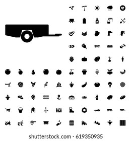 Barrow icon illustration isolated vector sign symbol. agriculture icons vector set on white background.