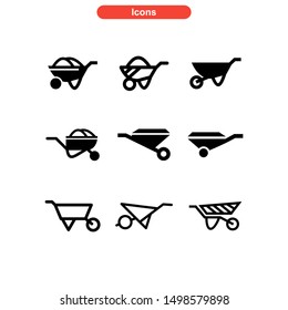 barrow icon isolated sign symbol vector illustration - Collection of high quality black style vector icons
