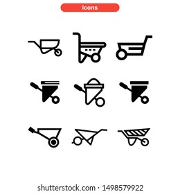 barrow icon isolated sign symbol vector illustration - Collection of high quality black style vector icons
